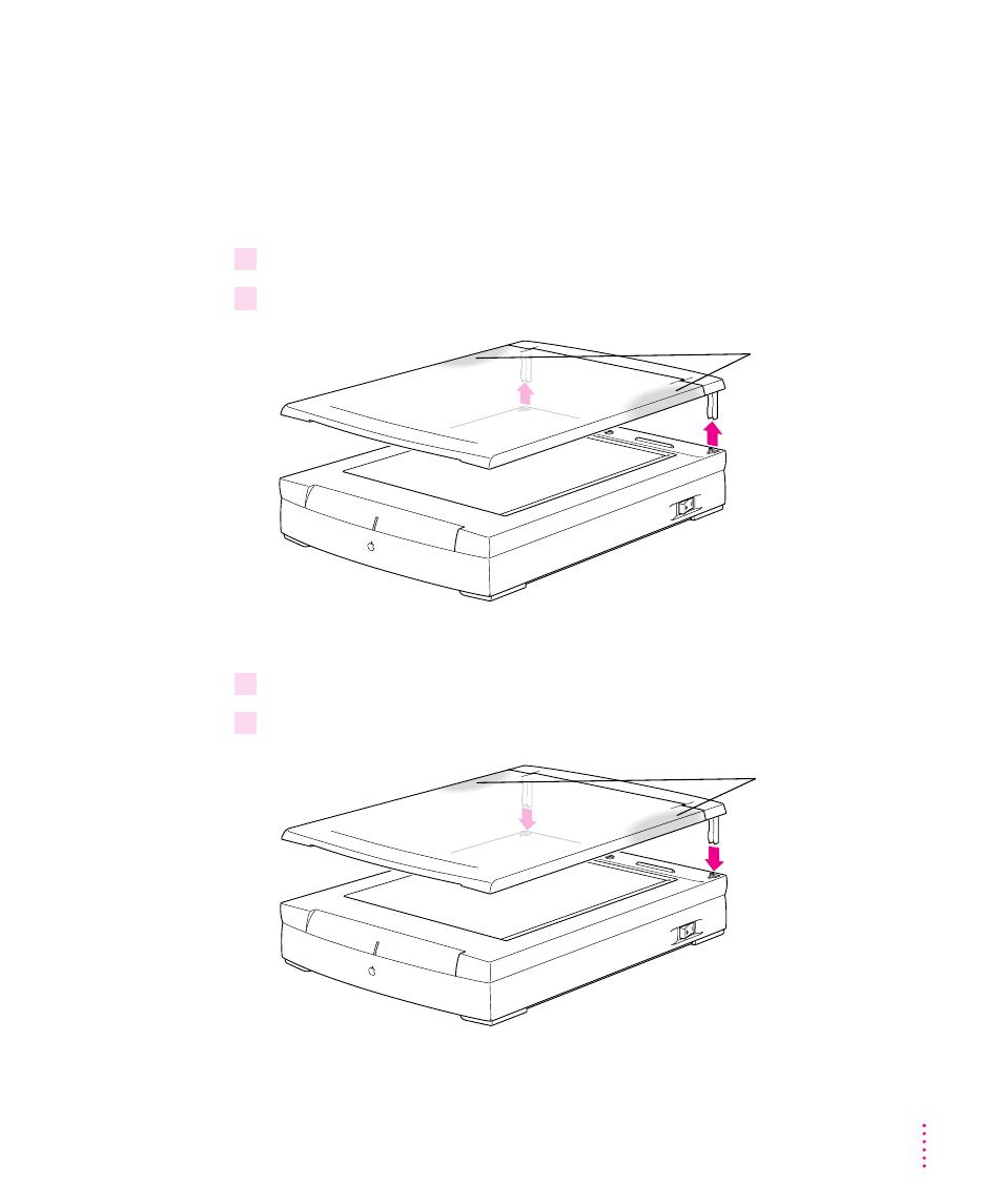 Removing and replacing the scanner cover 31, Removing and replacing the scanner cover | Xerox 600 User Manual | Page 39 / 185