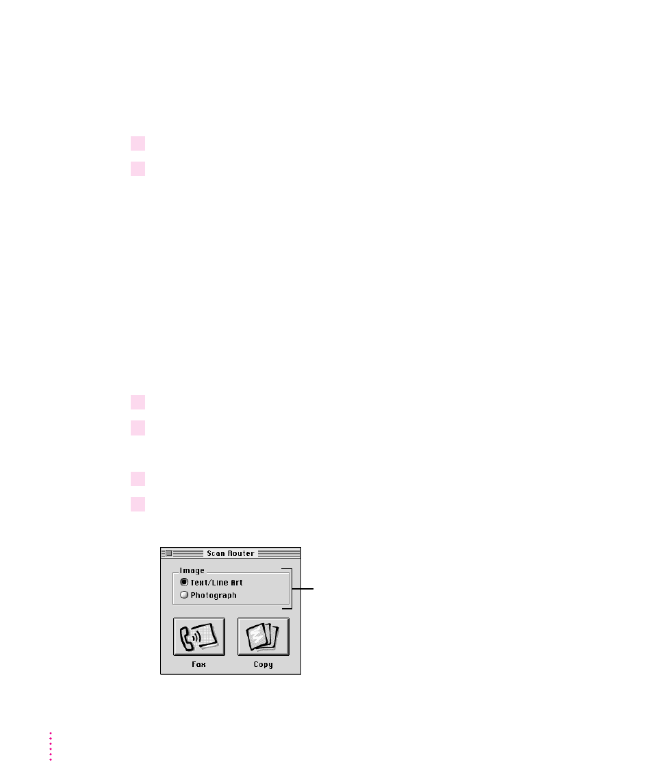 Assigning a fax application to the dispatcher 42, Faxing or printing directly from the scanner 42, Assigning a fax application to the dispatcher | Faxing or printing directly from the scanner | Xerox 600 User Manual | Page 50 / 185