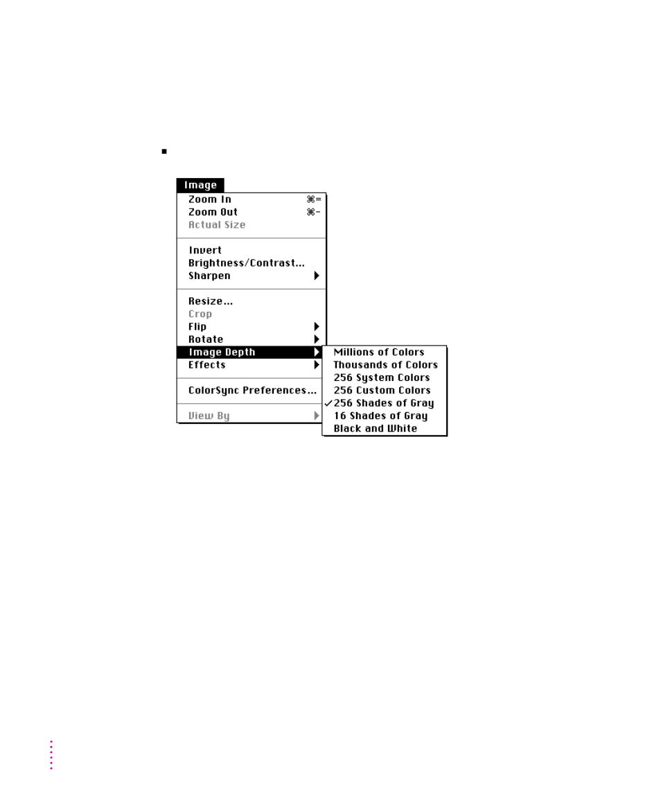 Setting the image depth 86, Setting the image depth | Xerox 600 User Manual | Page 94 / 185