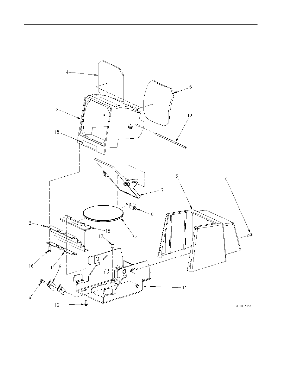 Articulate (closed) head assembly, 2 articulate (closed) head assembl | Xerox 9550 User Manual | Page 10 / 63
