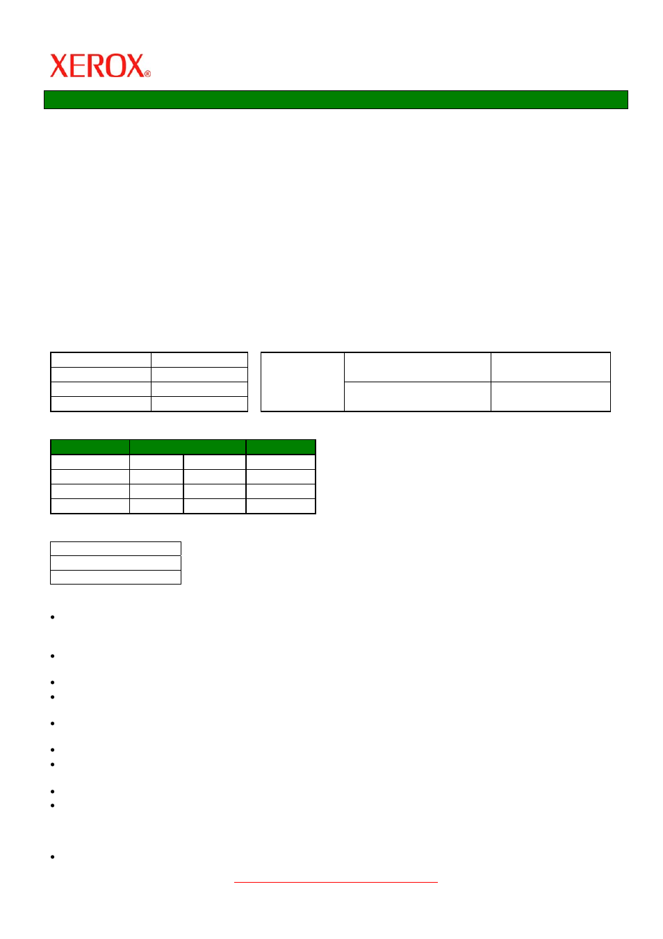 Applications, Physical characteristics, Dimensions | Compatibility | Xerox X2 User Manual | Page 19 / 41