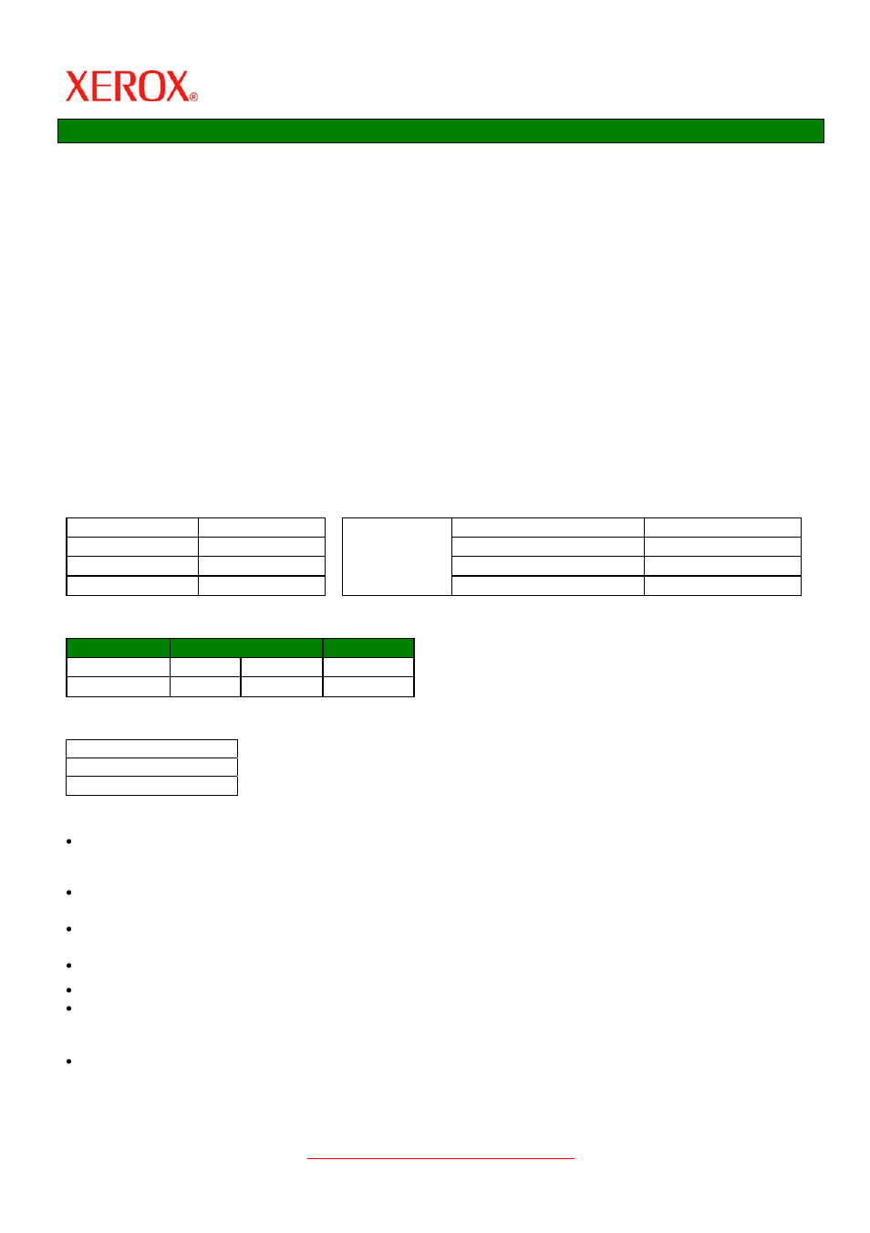 Applications, Physical characteristics, Dimensions | Compatibility | Xerox X2 User Manual | Page 21 / 41