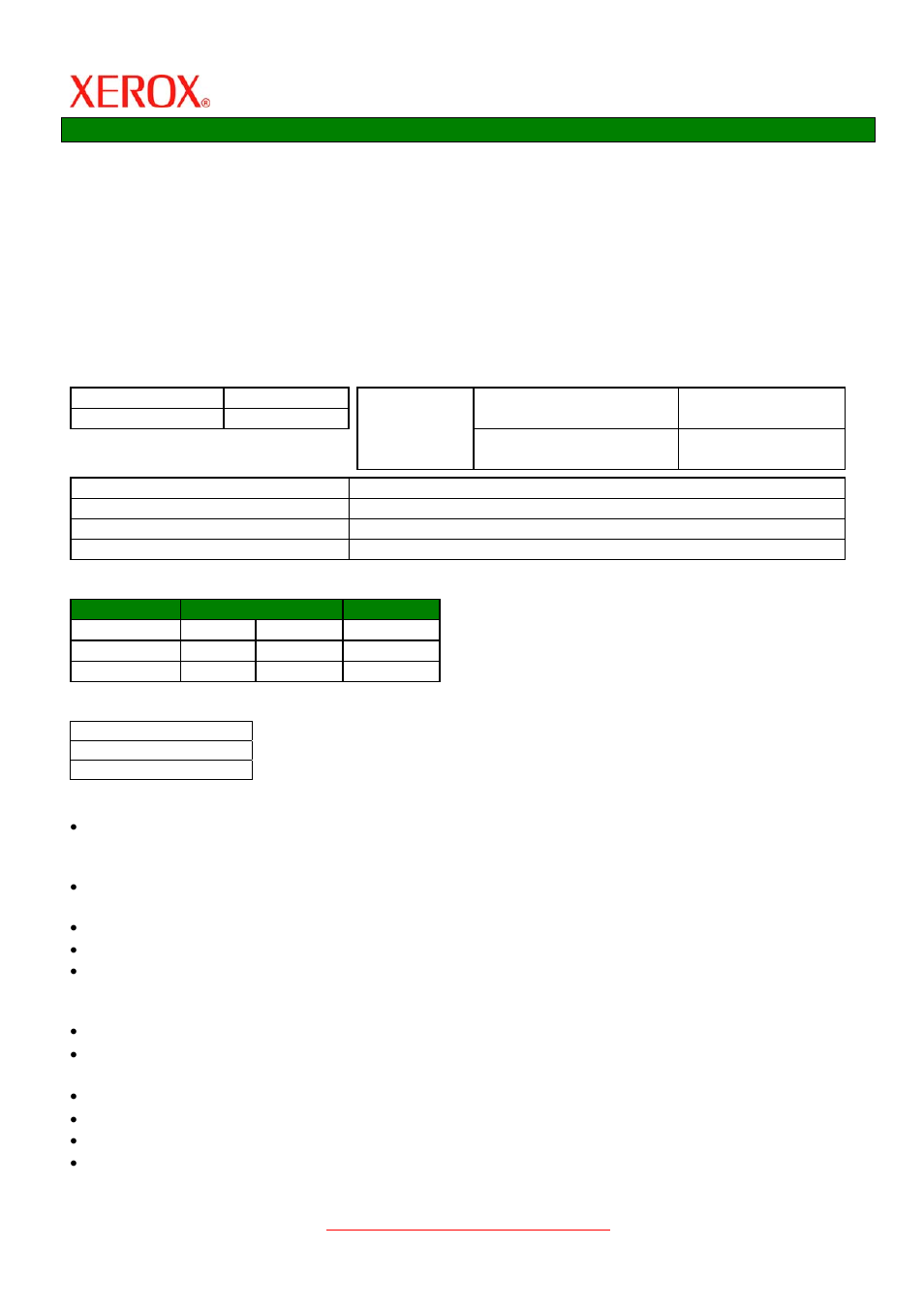 Applications, Physical characteristics, Dimensions | Compatibility | Xerox X2 User Manual | Page 26 / 41