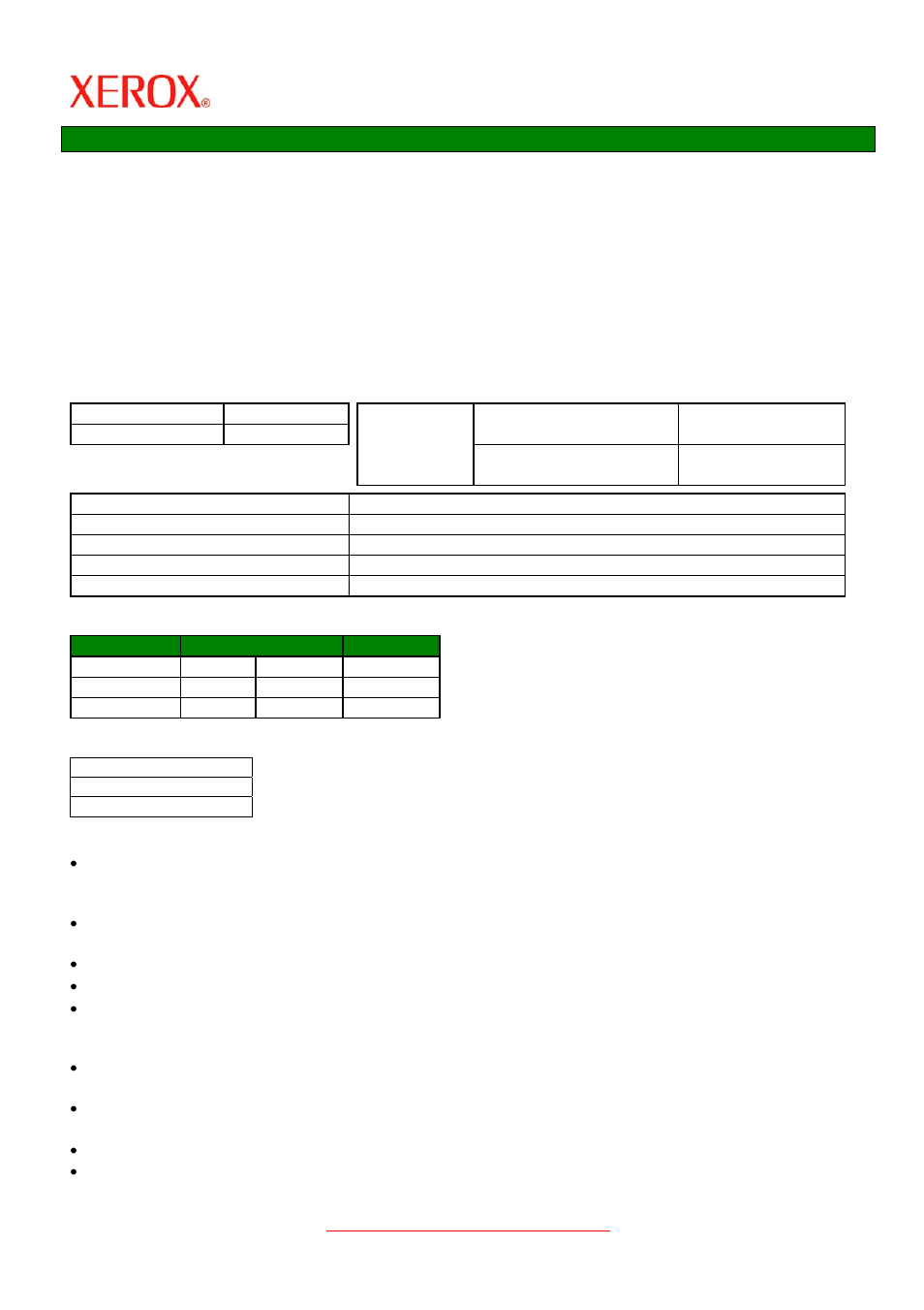 Applications, Physical characteristics, Dimensions | Compatibility | Xerox X2 User Manual | Page 27 / 41