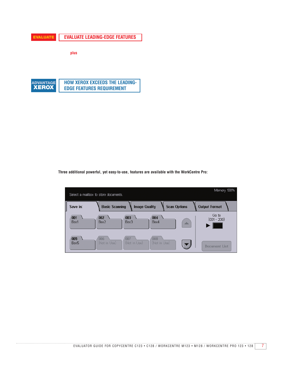 Xerox | Xerox C123 User Manual | Page 7 / 12
