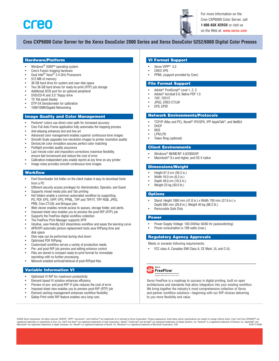 Xerox Creo CXP6000 User Manual | Page 2 / 2