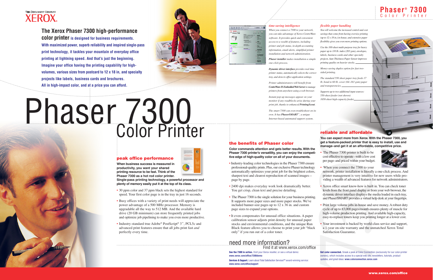 Phaser 7300, Color printer, Phaser | Need more information | Xerox 7300 User Manual | Page 2 / 4