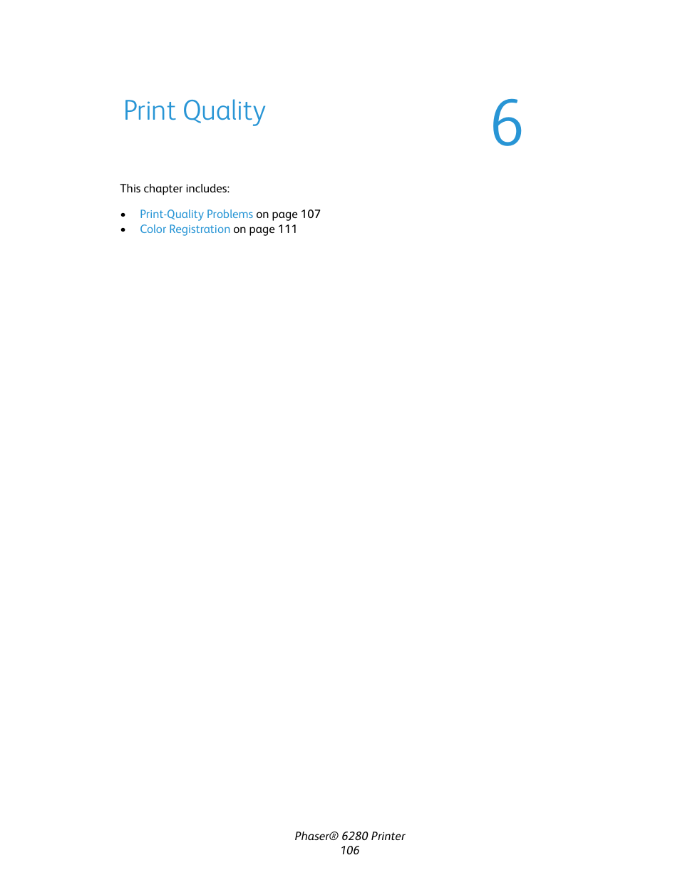 Print quality | Xerox Color Printer Phaser 6280 User Manual | Page 105 / 158