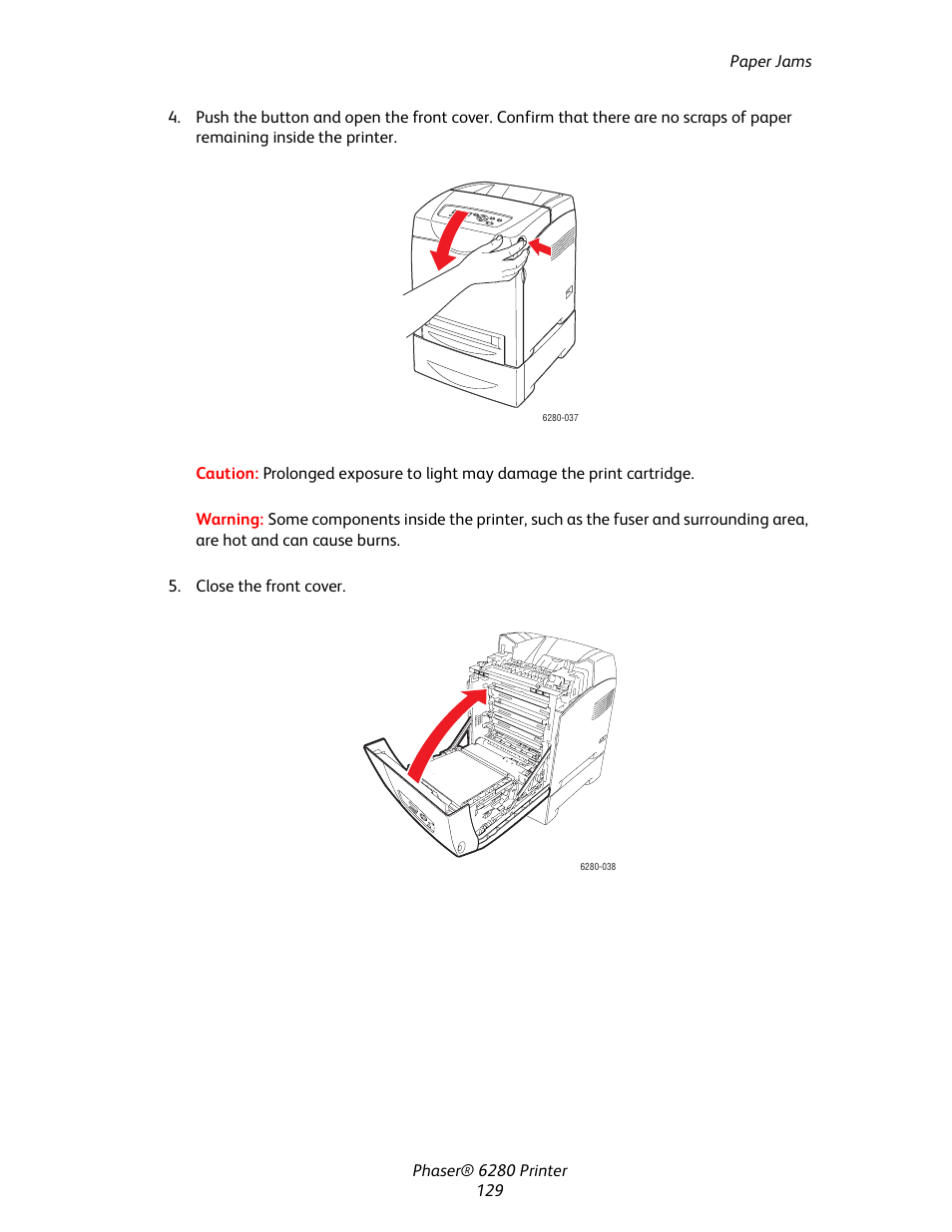 Xerox Color Printer Phaser 6280 User Manual | Page 128 / 158