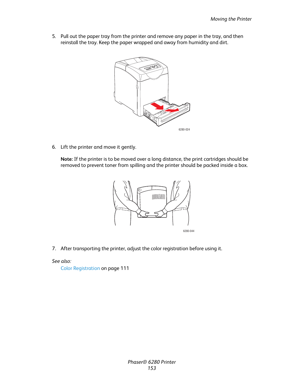 Xerox Color Printer Phaser 6280 User Manual | Page 152 / 158