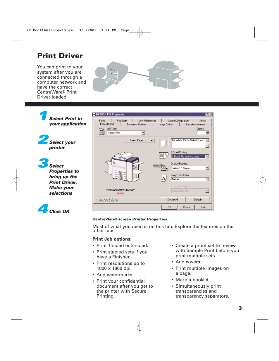 Print driver | Xerox C75 User Manual | Page 5 / 16