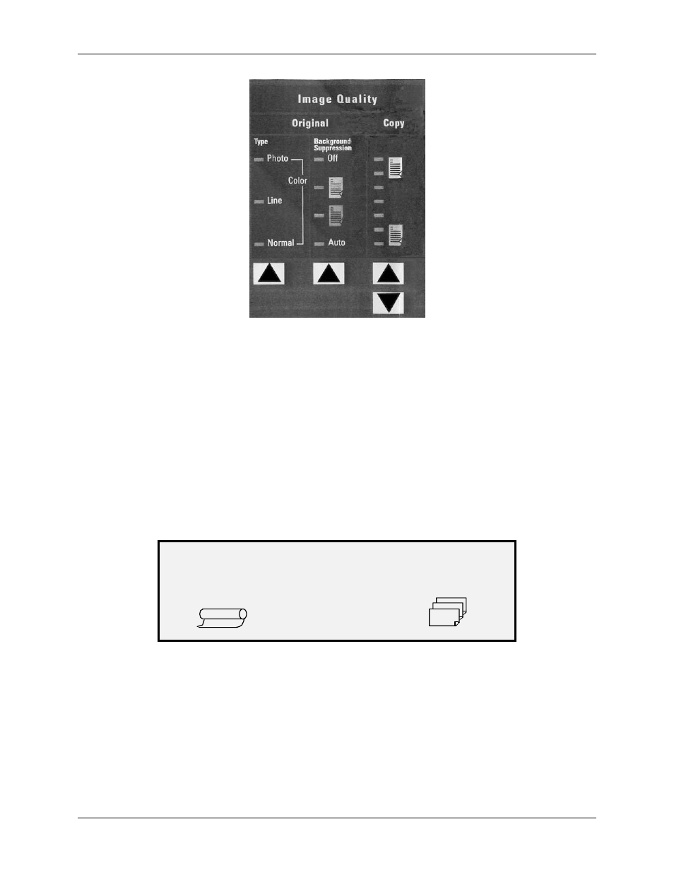 Making a copy with the default settings, Aking a copy with the default settings | Xerox 6204  EN User Manual | Page 65 / 176