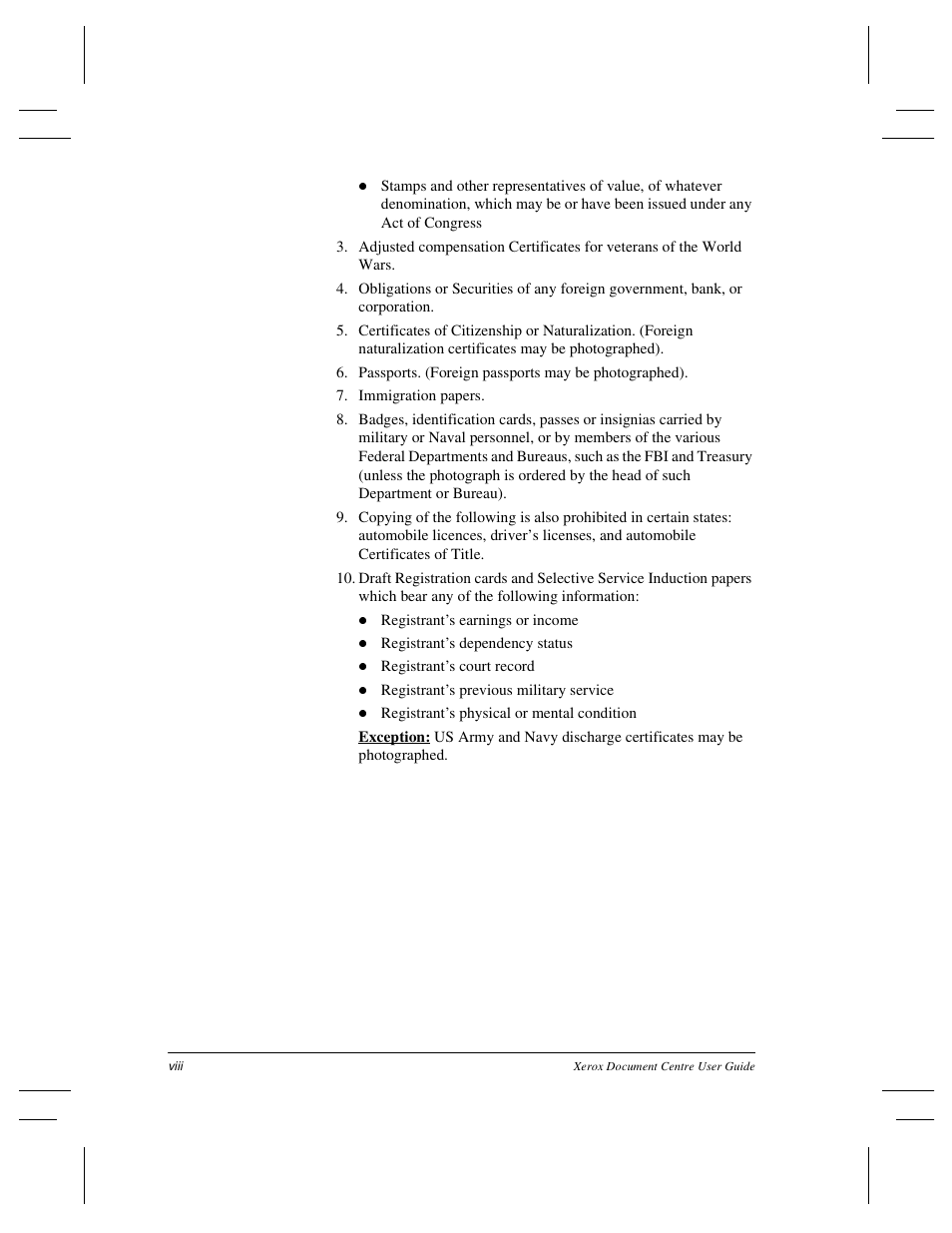 Xerox 255 DC User Manual | Page 10 / 75