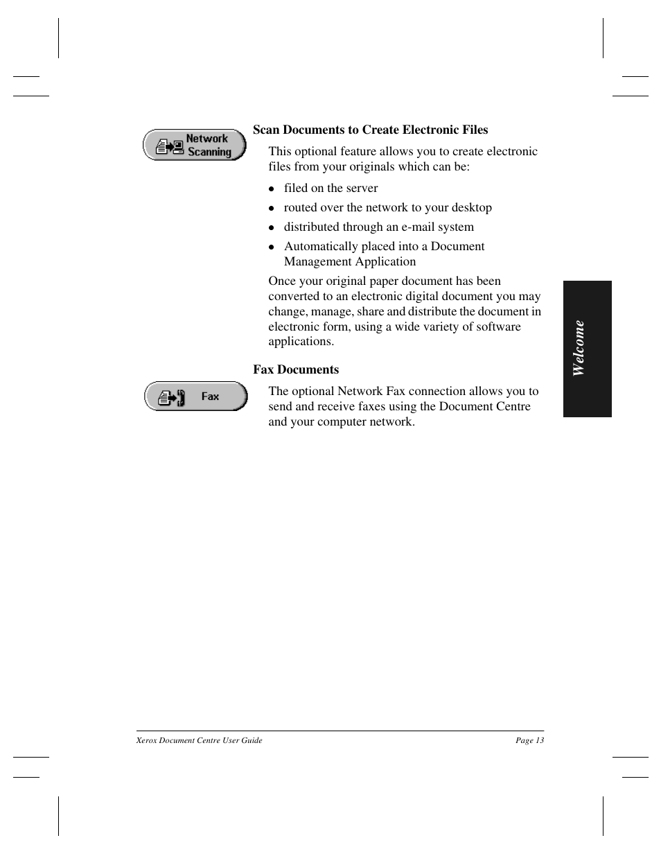 Welcom e | Xerox 255 DC User Manual | Page 25 / 75