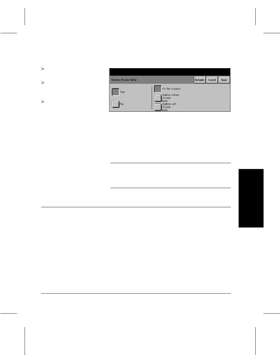 Audi tr on setup s | Xerox 332 User Manual | Page 101 / 116