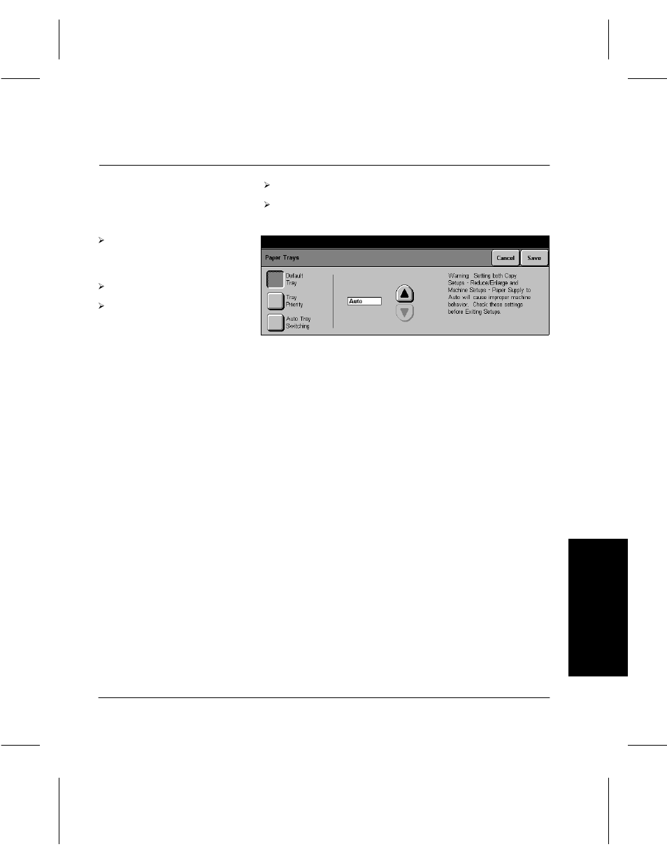 Paper tray setups | Xerox 332 User Manual | Page 23 / 116
