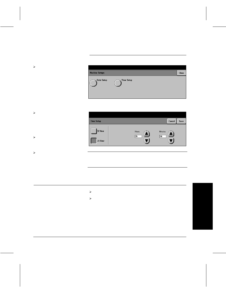 Walkup screen | Xerox 332 User Manual | Page 25 / 116