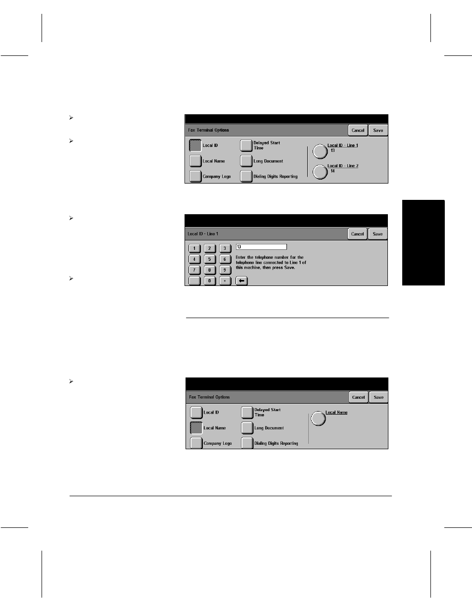 Fax setups | Xerox 332 User Manual | Page 63 / 116