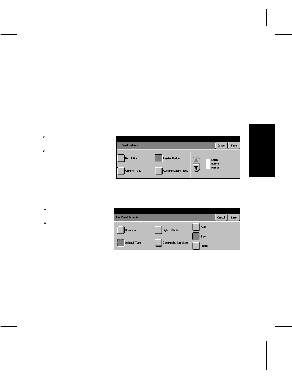 Fax setups | Xerox 332 User Manual | Page 75 / 116