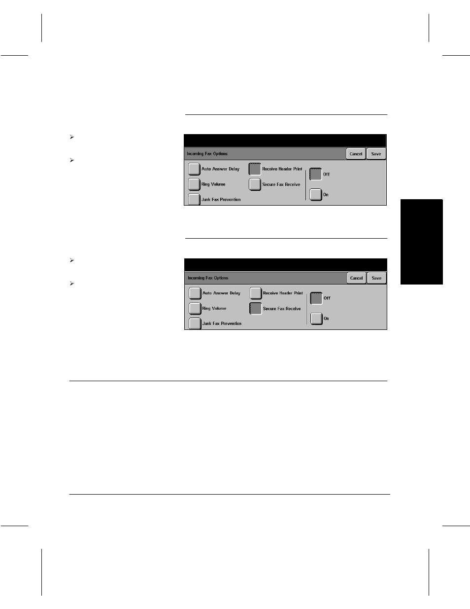 Fax setups | Xerox 332 User Manual | Page 89 / 116