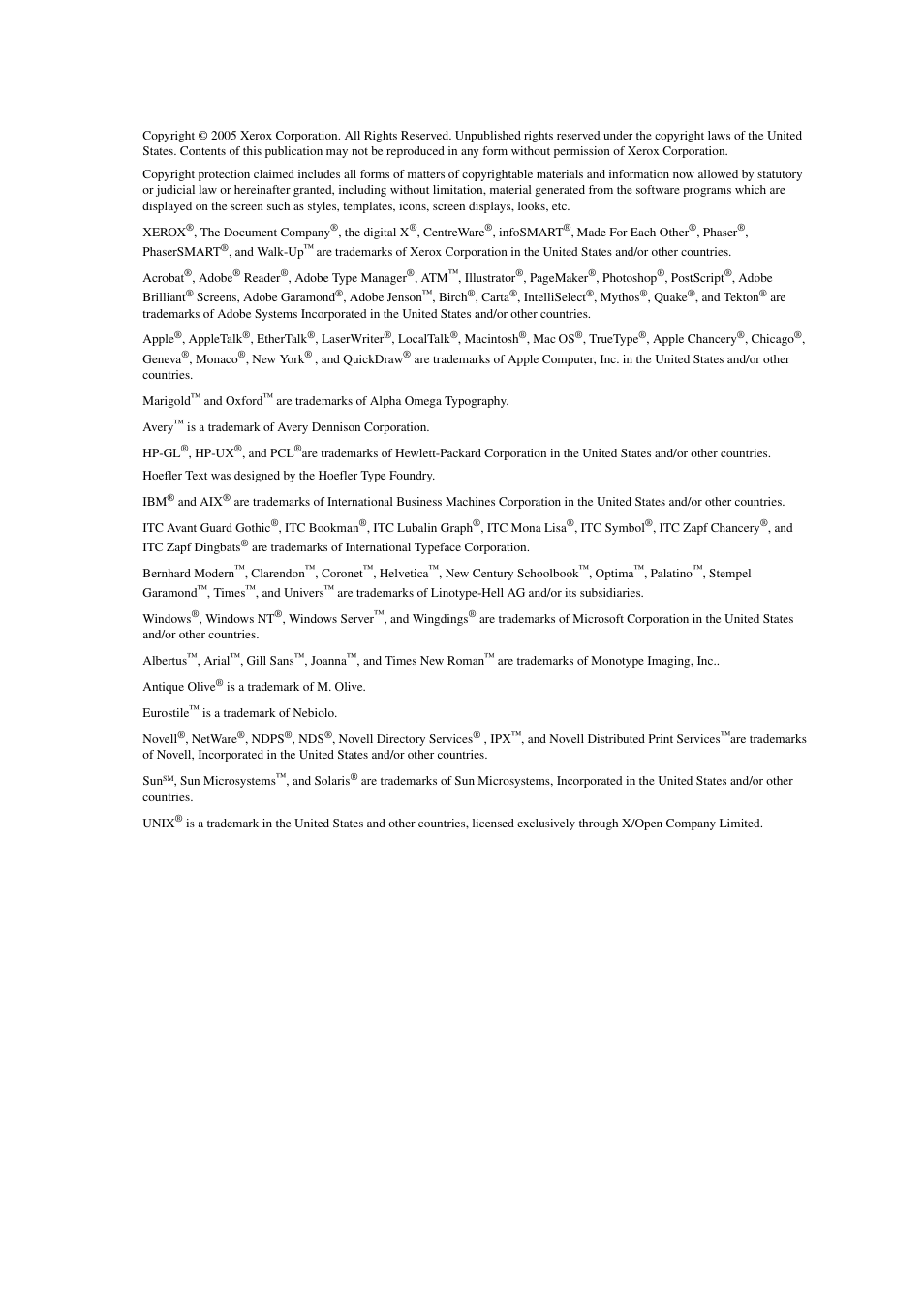 Xerox Laser Printer 3500 User Manual | Page 2 / 59