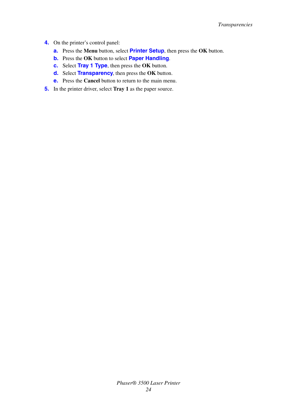 Xerox Laser Printer 3500 User Manual | Page 29 / 59