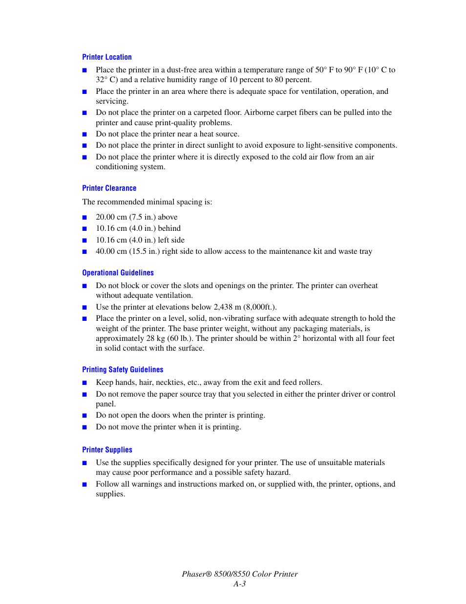 Xerox 8500/8550 User Manual | Page 136 / 145
