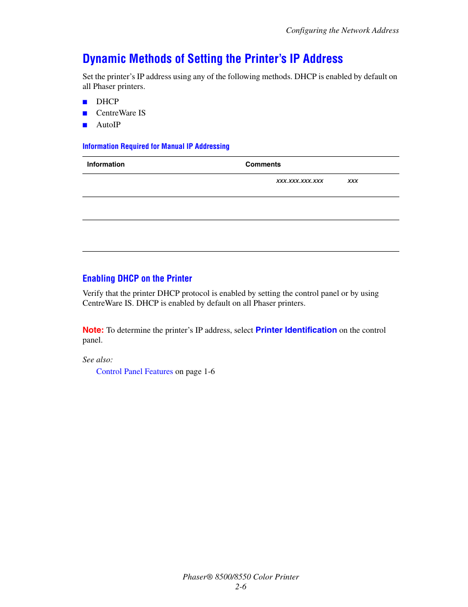 Xerox 8500/8550 User Manual | Page 22 / 145
