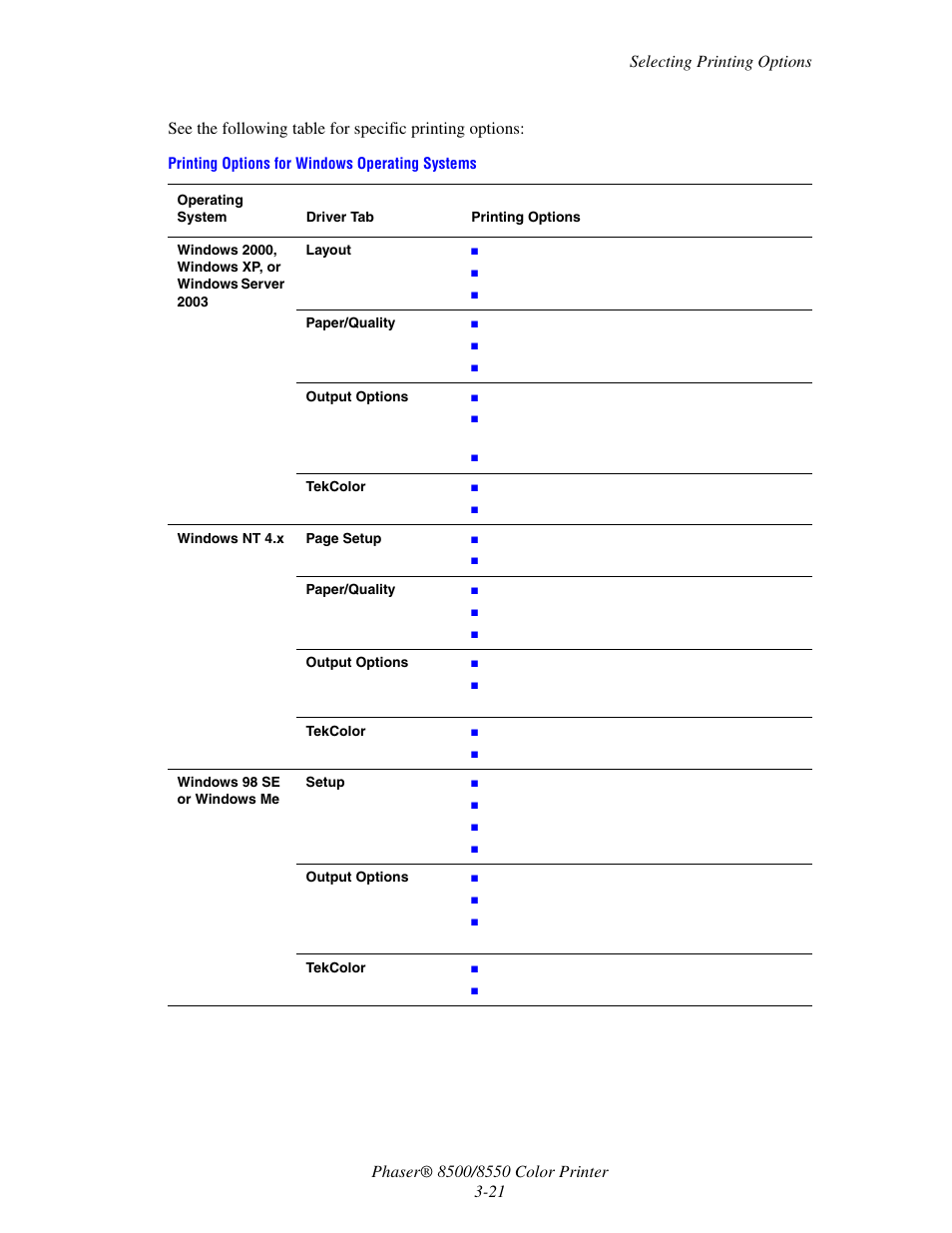 Xerox 8500/8550 User Manual | Page 49 / 145