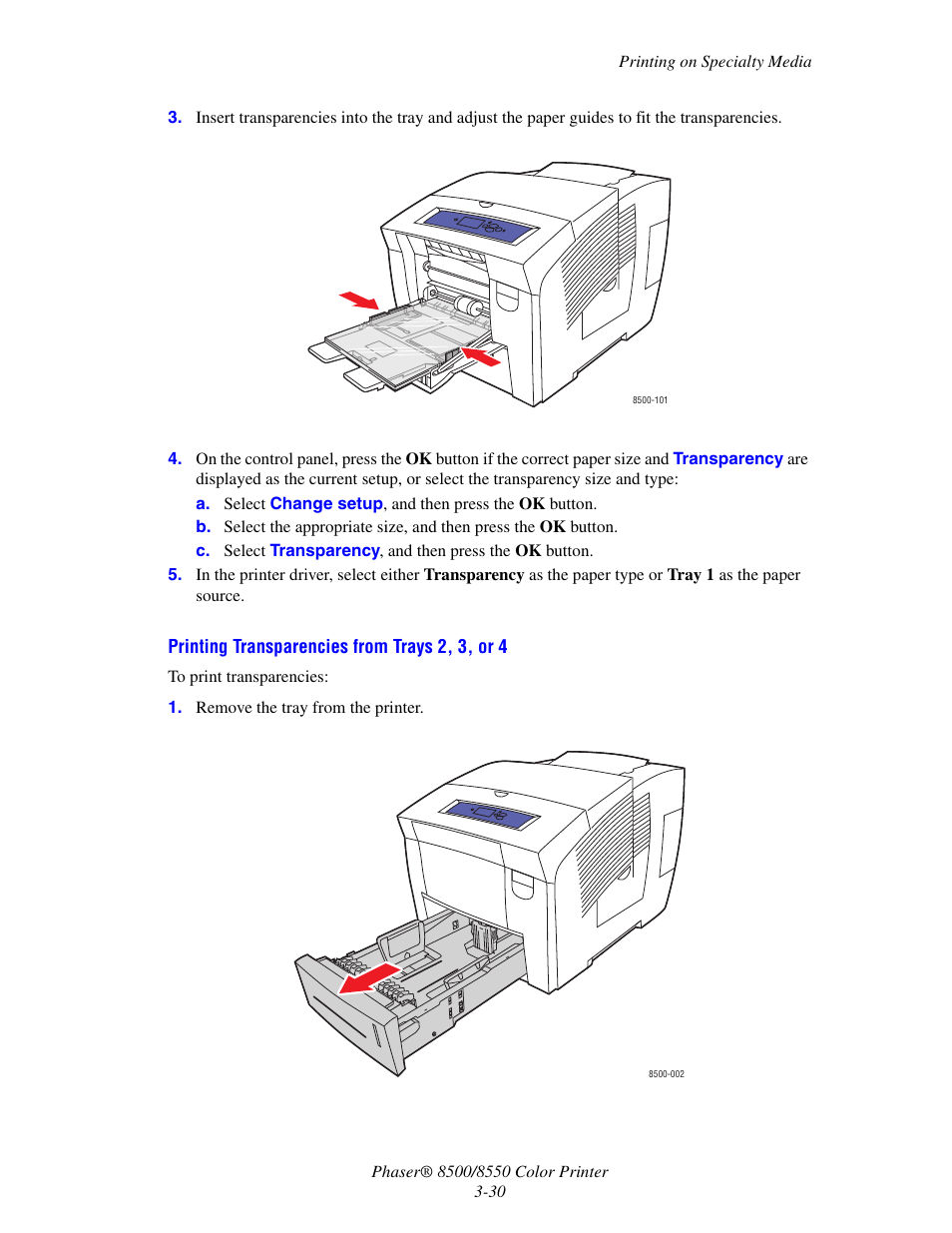 Xerox 8500/8550 User Manual | Page 58 / 145