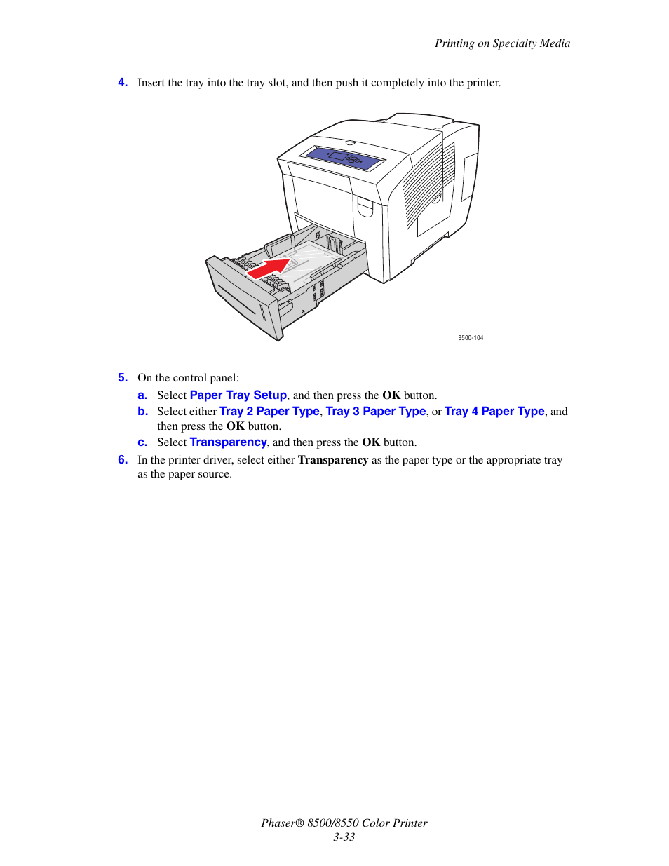 Xerox 8500/8550 User Manual | Page 61 / 145