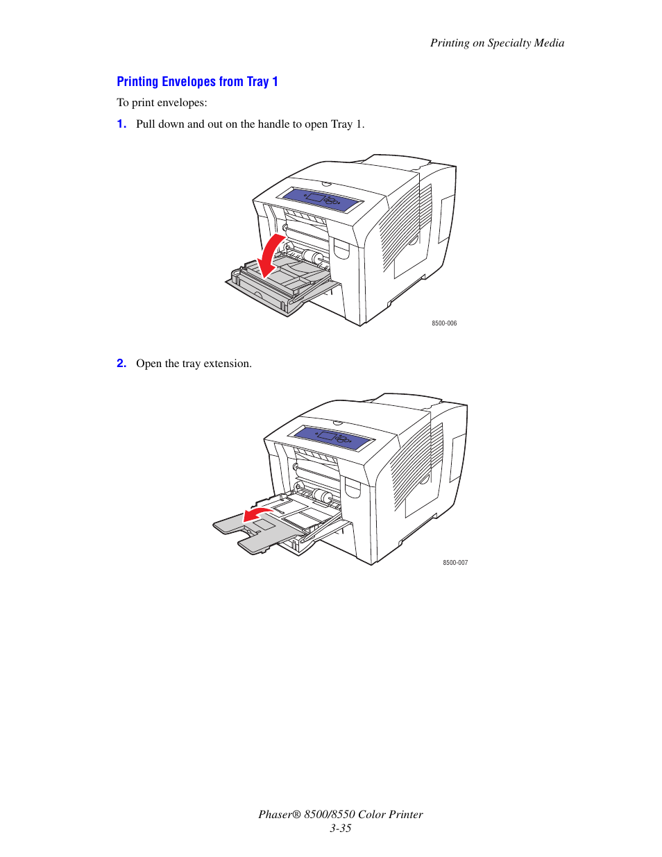 Xerox 8500/8550 User Manual | Page 63 / 145