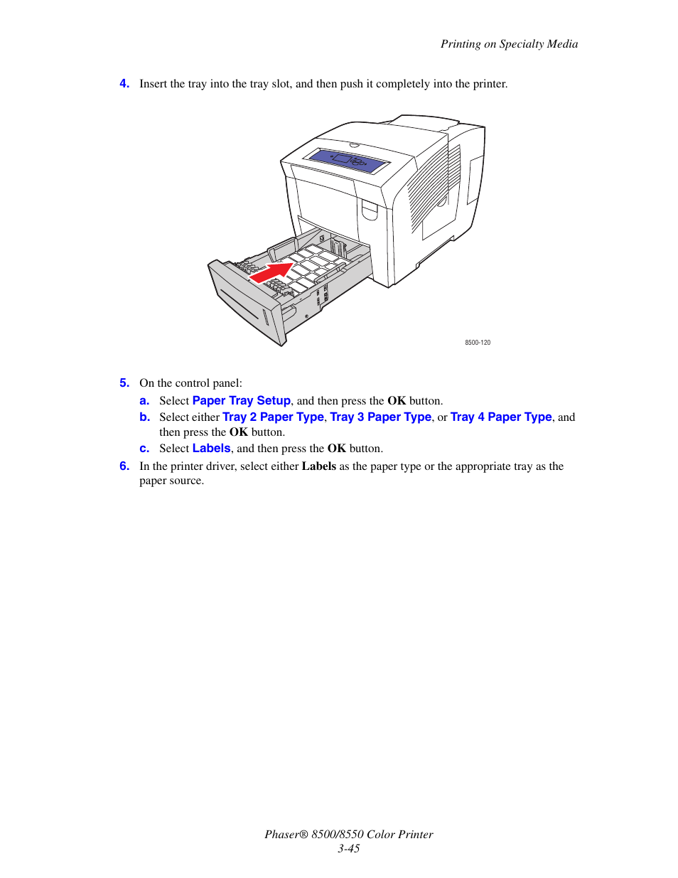 Xerox 8500/8550 User Manual | Page 73 / 145