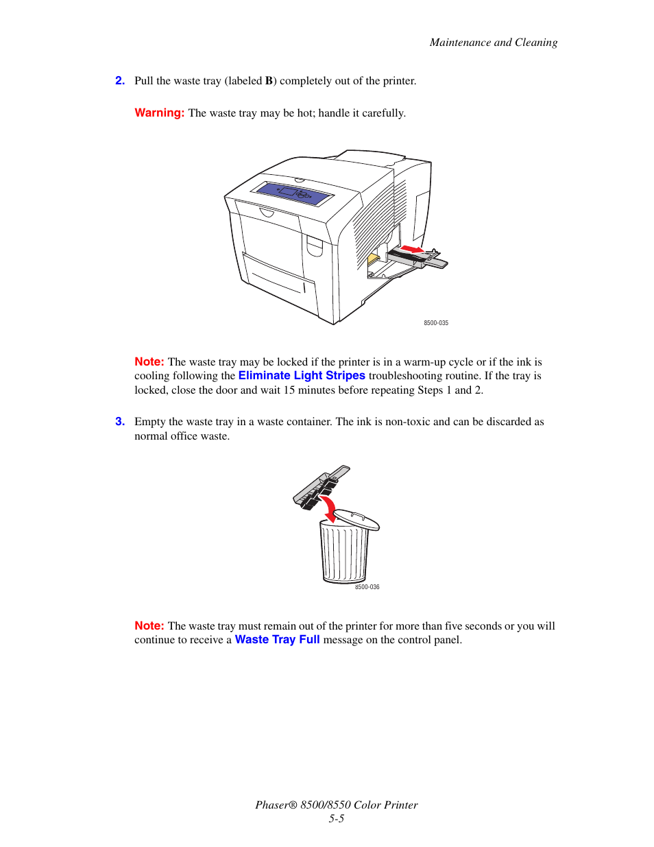 Xerox 8500/8550 User Manual | Page 96 / 145