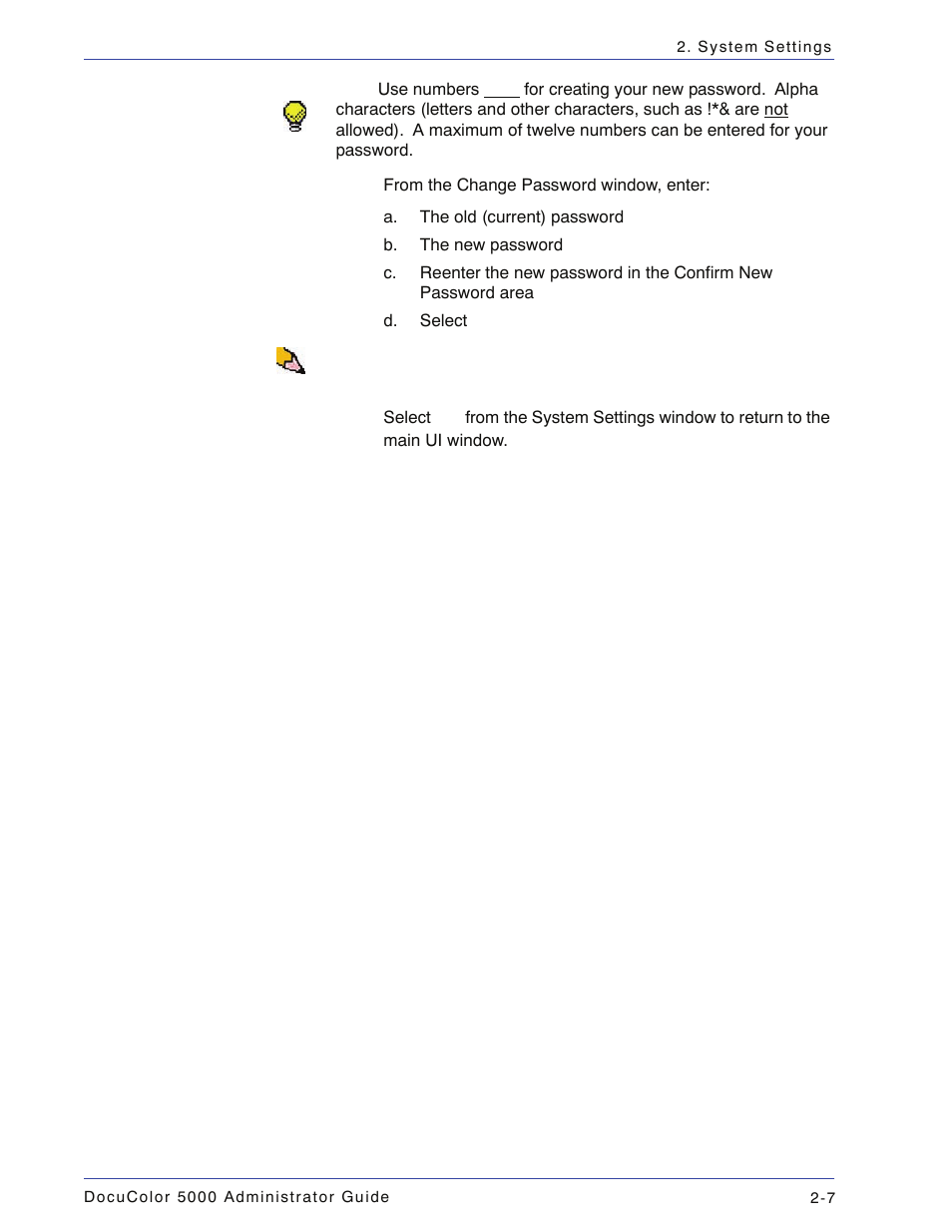 Xerox DocuColor 5000 User Manual | Page 37 / 108
