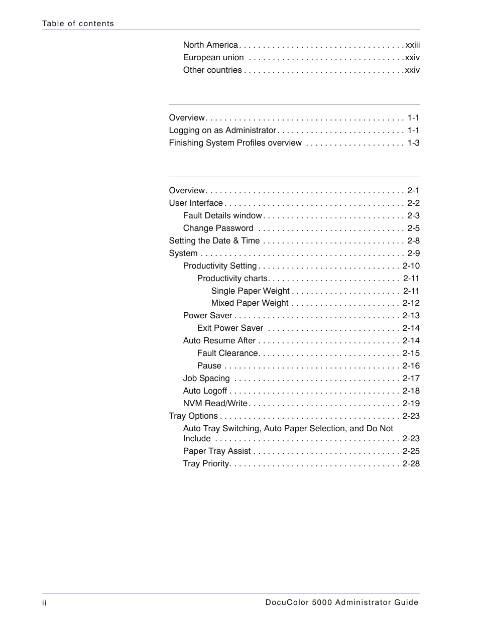 Xerox DocuColor 5000 User Manual | Page 4 / 108