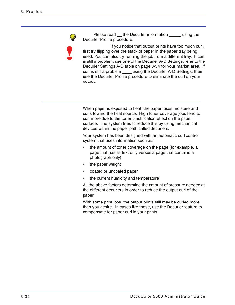 Decurler, Overview, Decurler -32 | Xerox DocuColor 5000 User Manual | Page 90 / 108