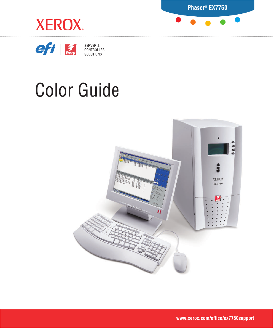 Xerox Phaser Printer EX7750 User Manual | 120 pages