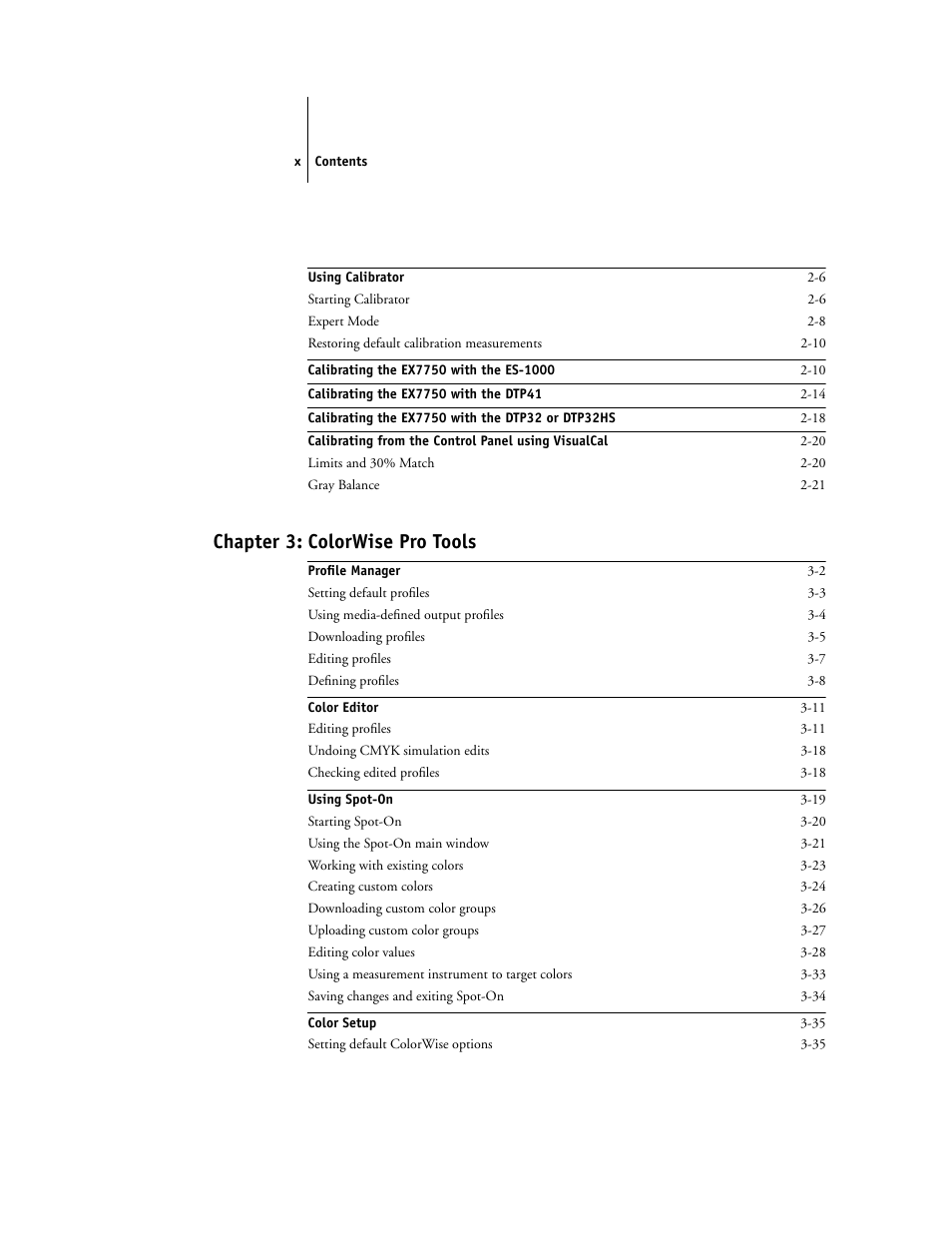 Chapter 3: colorwise pro tools | Xerox Phaser Printer EX7750 User Manual | Page 10 / 120