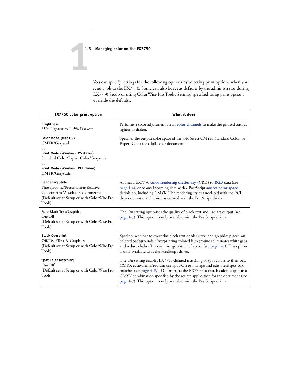 Xerox Phaser Printer EX7750 User Manual | Page 19 / 120