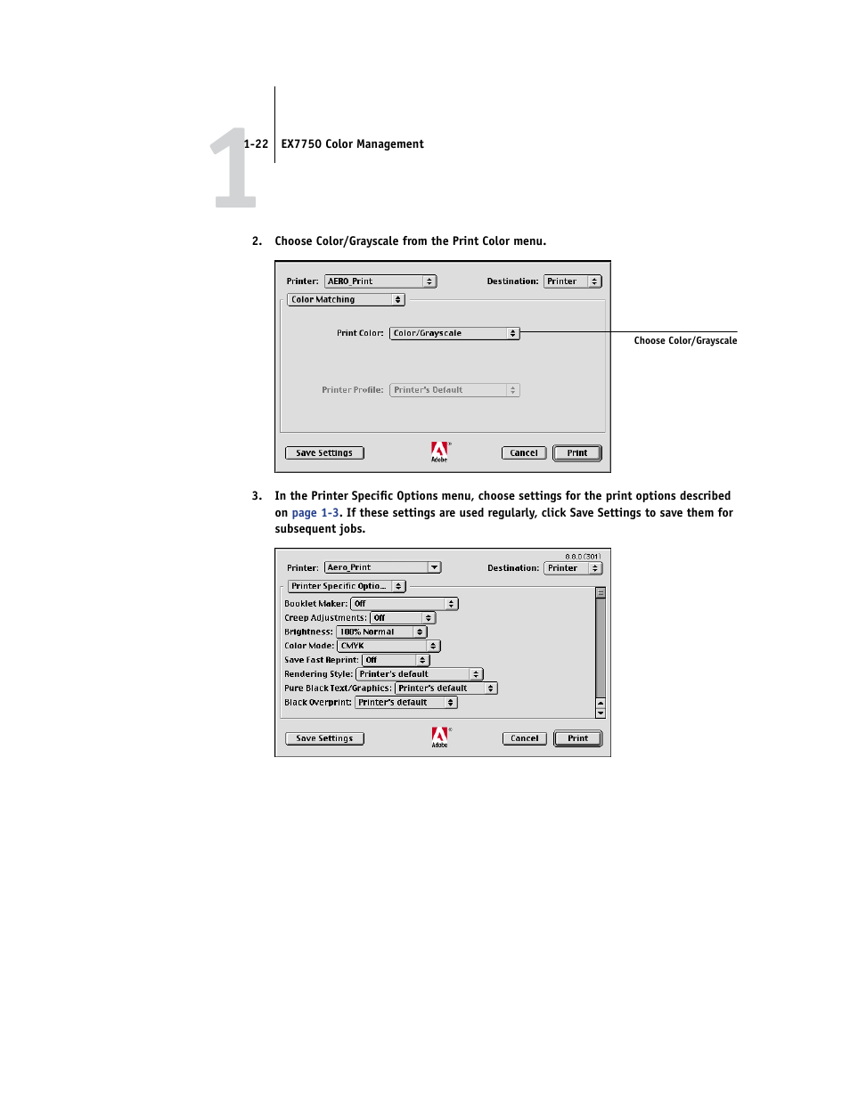 Xerox Phaser Printer EX7750 User Manual | Page 38 / 120