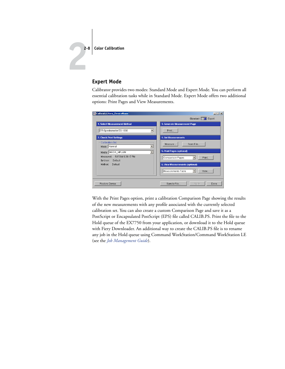 Expert mode | Xerox Phaser Printer EX7750 User Manual | Page 48 / 120