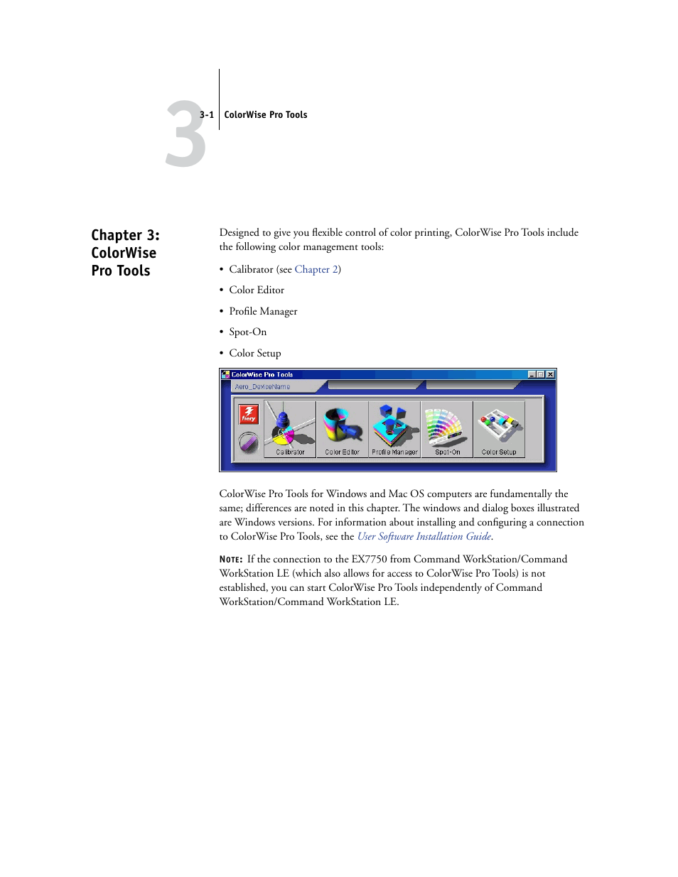 Chapter 3: colorwise pro tools, Chapter 3, This | Xerox Phaser Printer EX7750 User Manual | Page 65 / 120