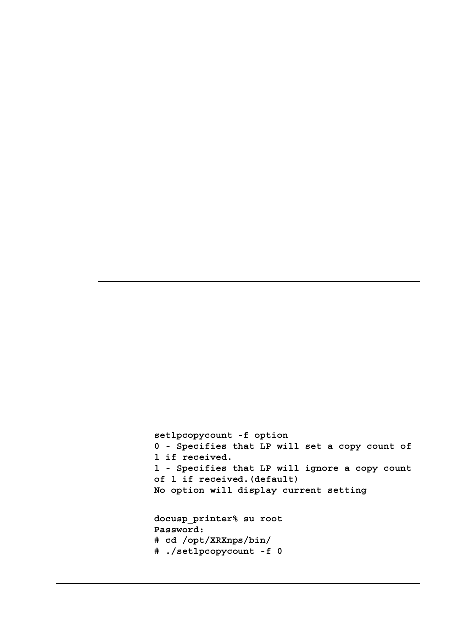 Set lp/lprcopycount utility | Xerox 701P40211 User Manual | Page 49 / 110