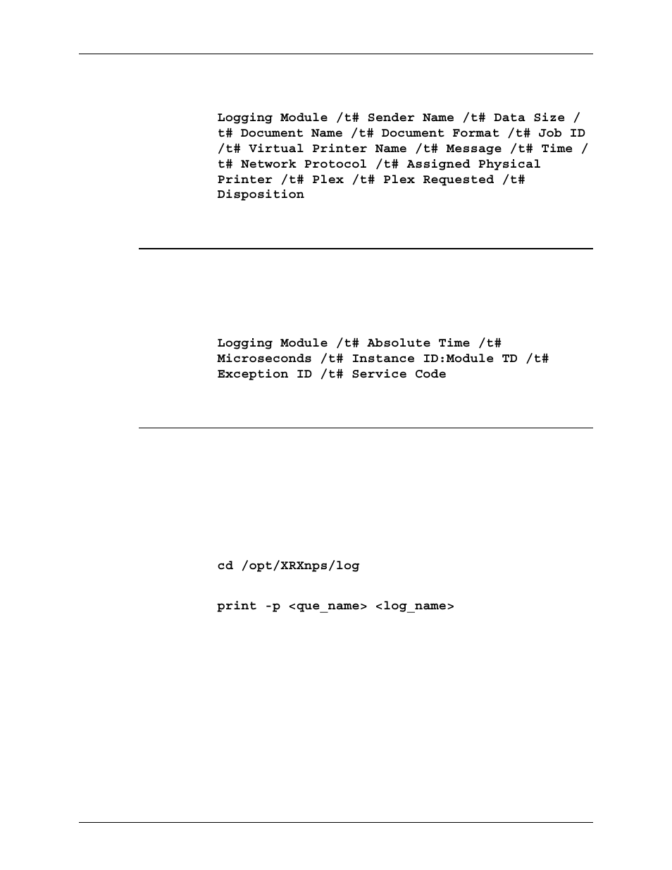 Ep_exception_log and ep_primary_log, Printing the system logs | Xerox 701P40211 User Manual | Page 93 / 110