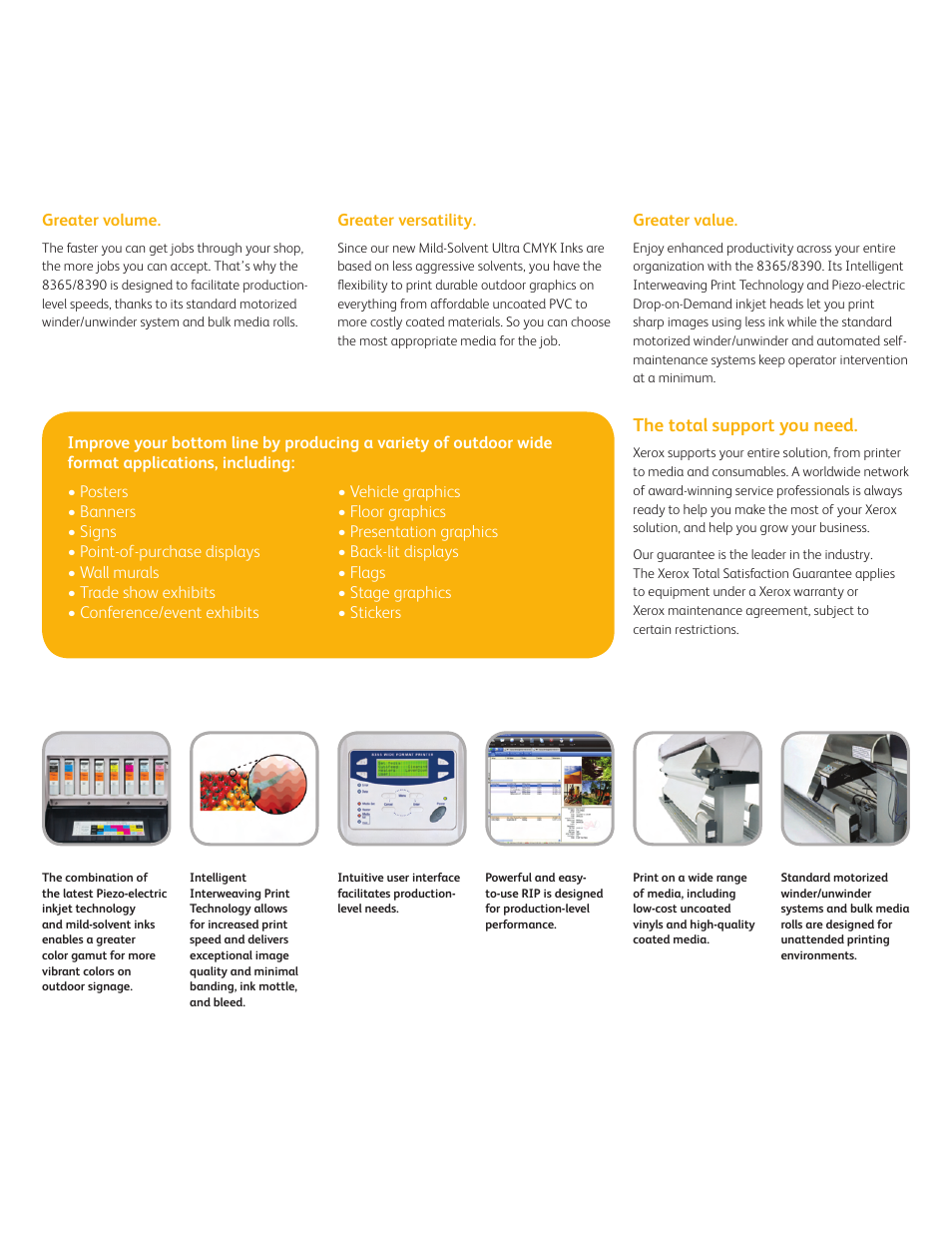 The total support you need | Xerox 8365 User Manual | Page 3 / 4