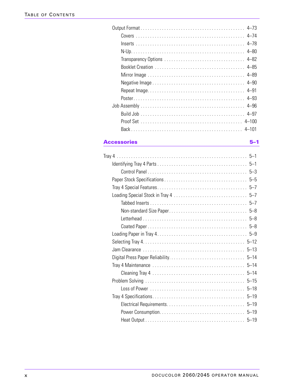 Xerox DocuColor 2060 User Manual | Page 10 / 340