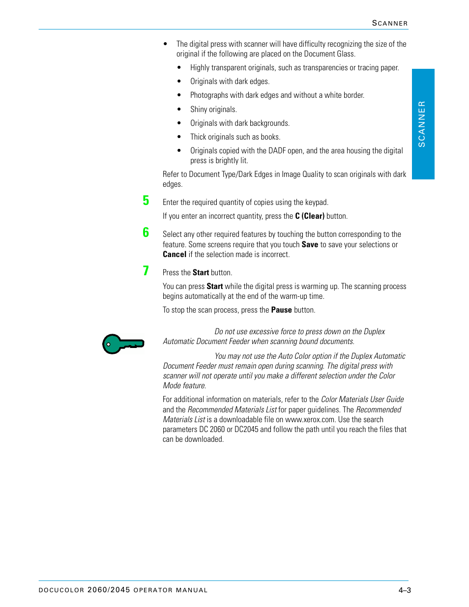 Xerox DocuColor 2060 User Manual | Page 113 / 340