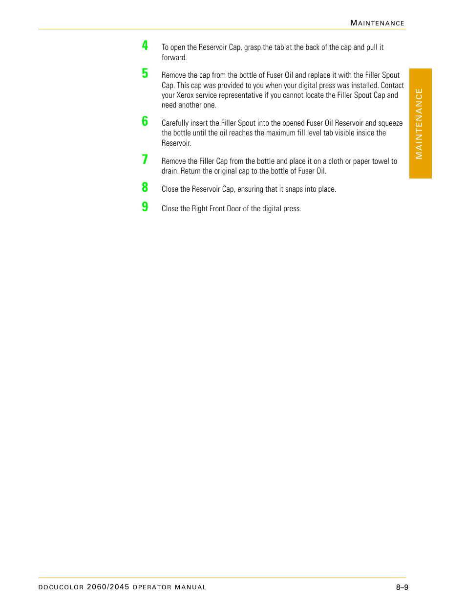 Xerox DocuColor 2060 User Manual | Page 313 / 340