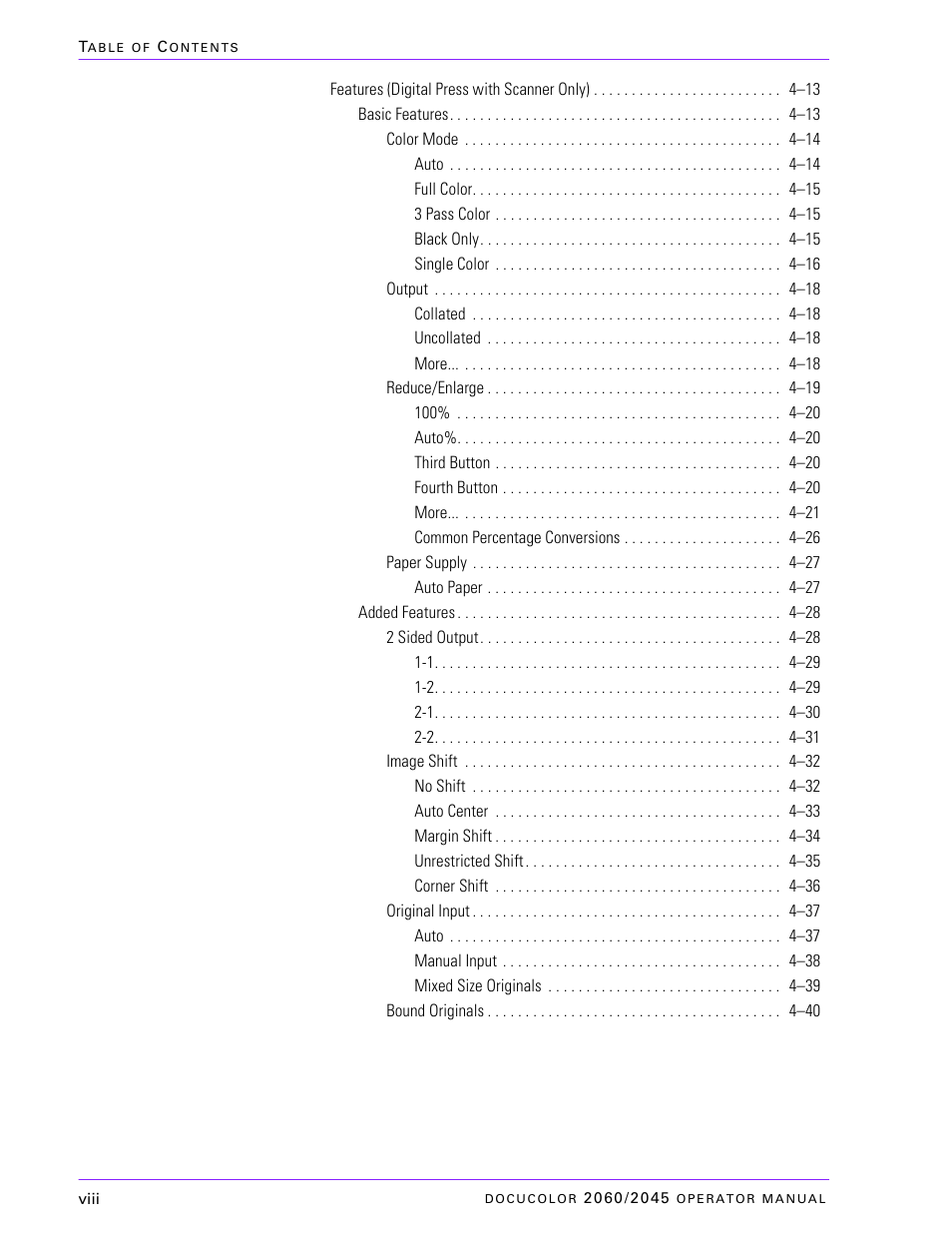 Xerox DocuColor 2060 User Manual | Page 8 / 340